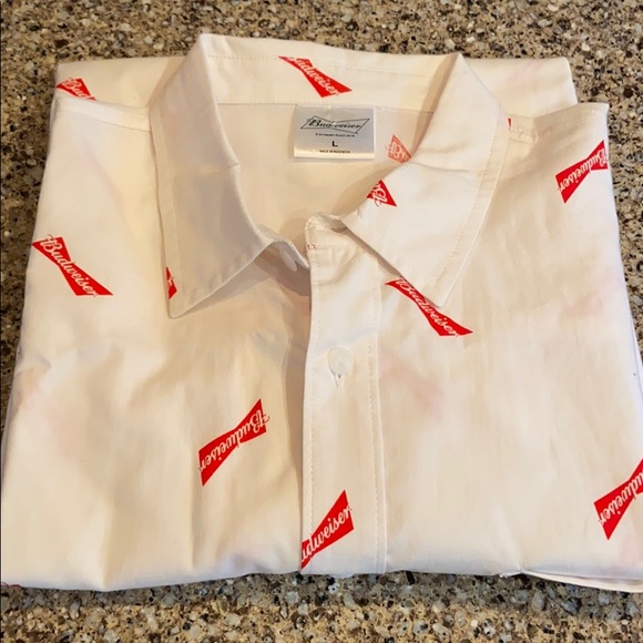 Budweiser Other - Budweiser Bow Tie Button Down Shirt L